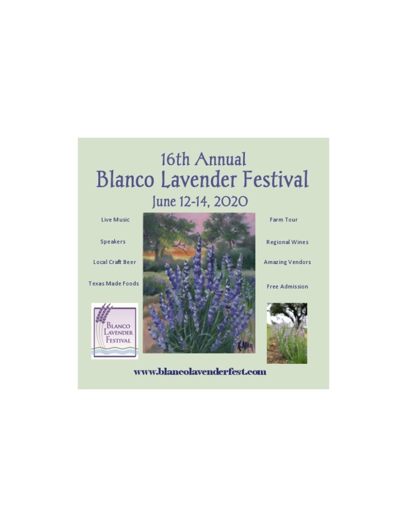 16th Annual Blanco Lavender Festival Visit Blanco